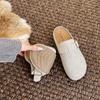 Thick Heel Sandals Slippers Soft Wood Bottom Half Slippers Head Covering Women's Summer Fashiable Clogs Chinese Manufacture
