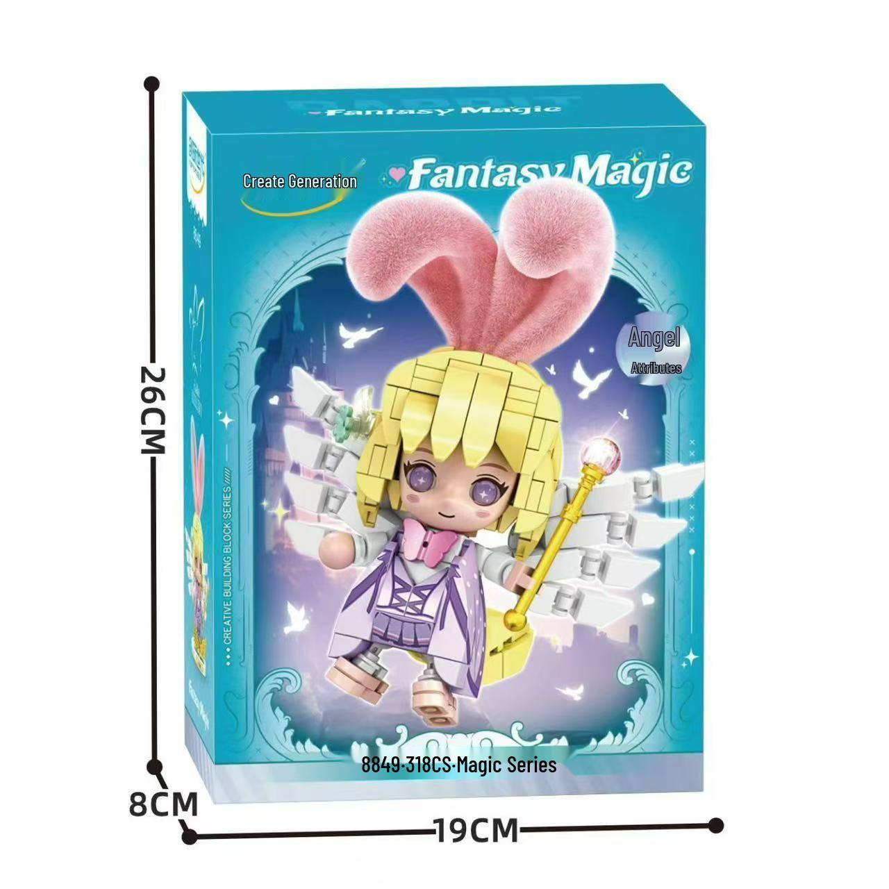 Princess Angel Series Large Particle Educational Building Blocks for Children