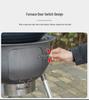 Portable Outdoor Iron Wood-Burning Stove for Rural Households