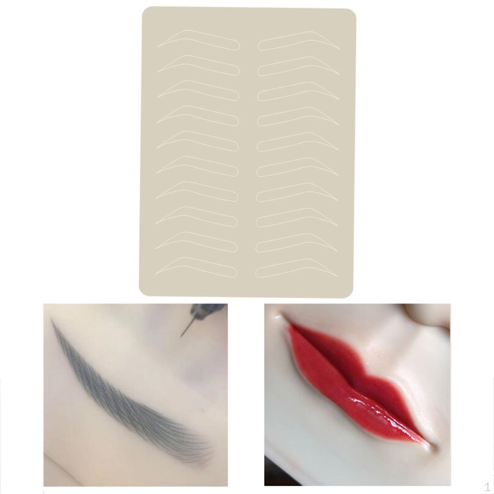 

Practice Skin with Eyebrow Shape for Salon Beginner 5.5 White