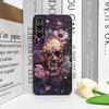 Retro Gothic Night Flower Skull Head Printed Phone Case for Google Pixel 10 9 A 8 A 7A 6A 7 PRO 8 9 Pro XL 5G Floral Soft Covers