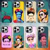 Θήκη Κινητού F-Frida-s K-Kahlo-g Art Για iPhone 17,16,15,14,13,12,11 Plus,Pro Max,XS,Χρωματιστή ασημί θήκη κινητού