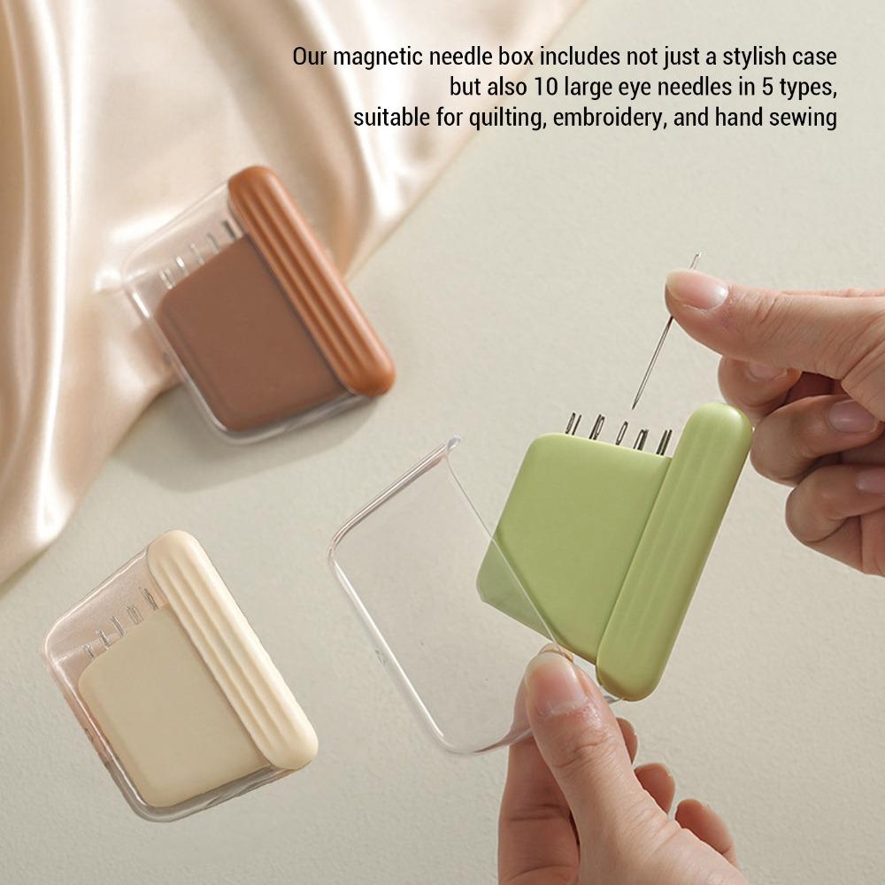 3Pcs Magnetic Closure Portable Sewing Needle Storage Box  For Art Crafts Repair