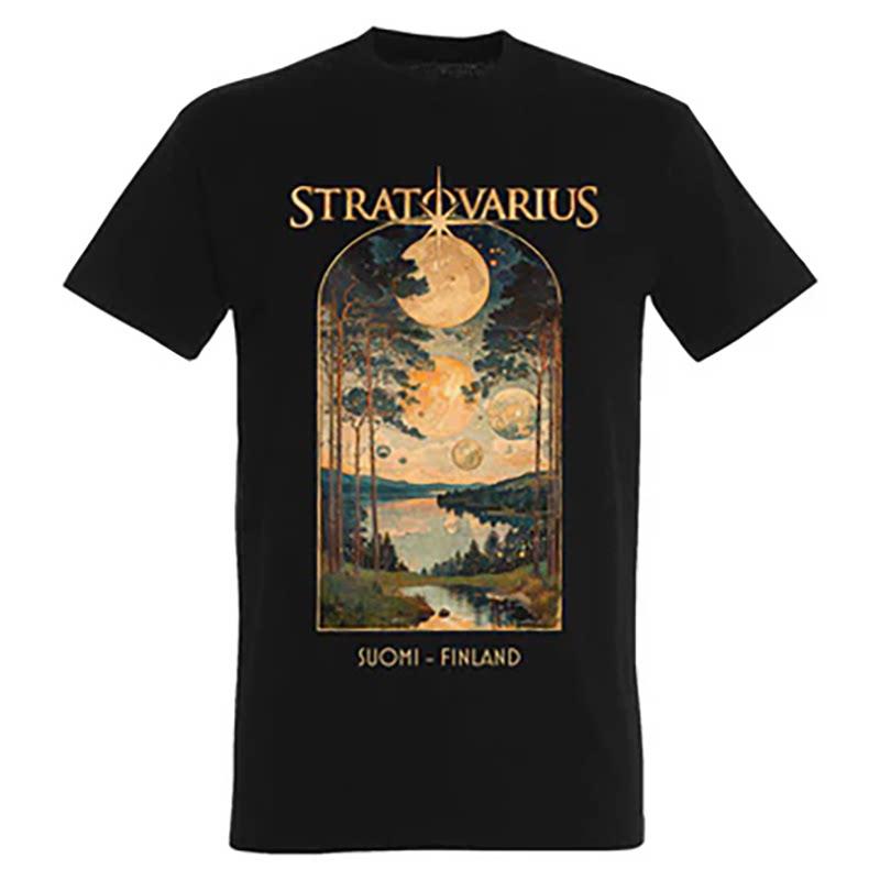 Hot Stratovarius Band - Finnish Melodic Metal Rock Style American/European Trendy Brand Printed Short-sleeved T-shirt for Men