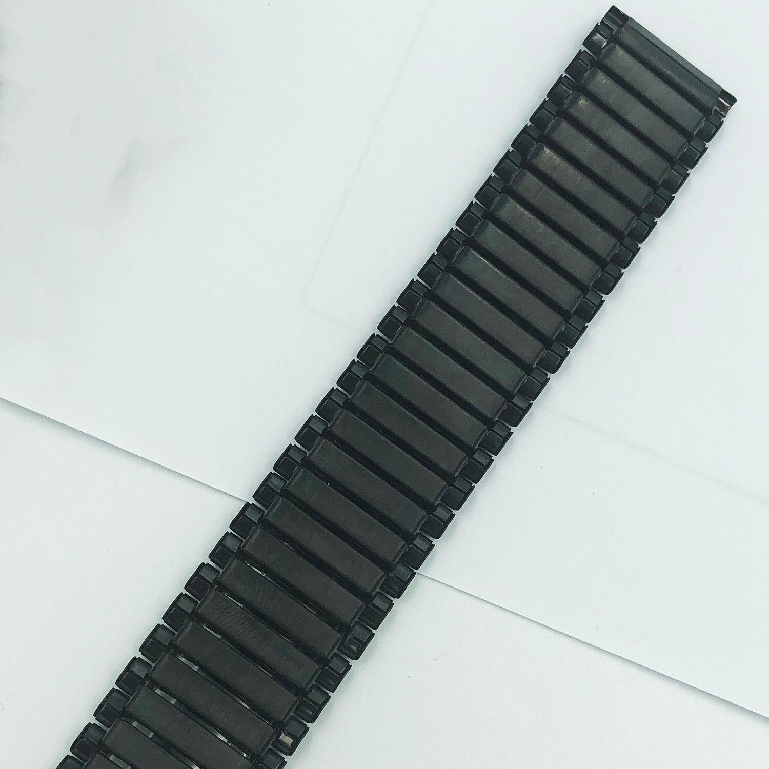 ZXF Cinturino Orologio, Guarda Braccialetti In Acciaio Inox Nero Chiusura Pieghevole A Maglia Con Cinturino Per Orologio Di Sicurezza 20mm 22mm 24mm Braccialetto Da Uomo Donna Braccialetto - Foto 8