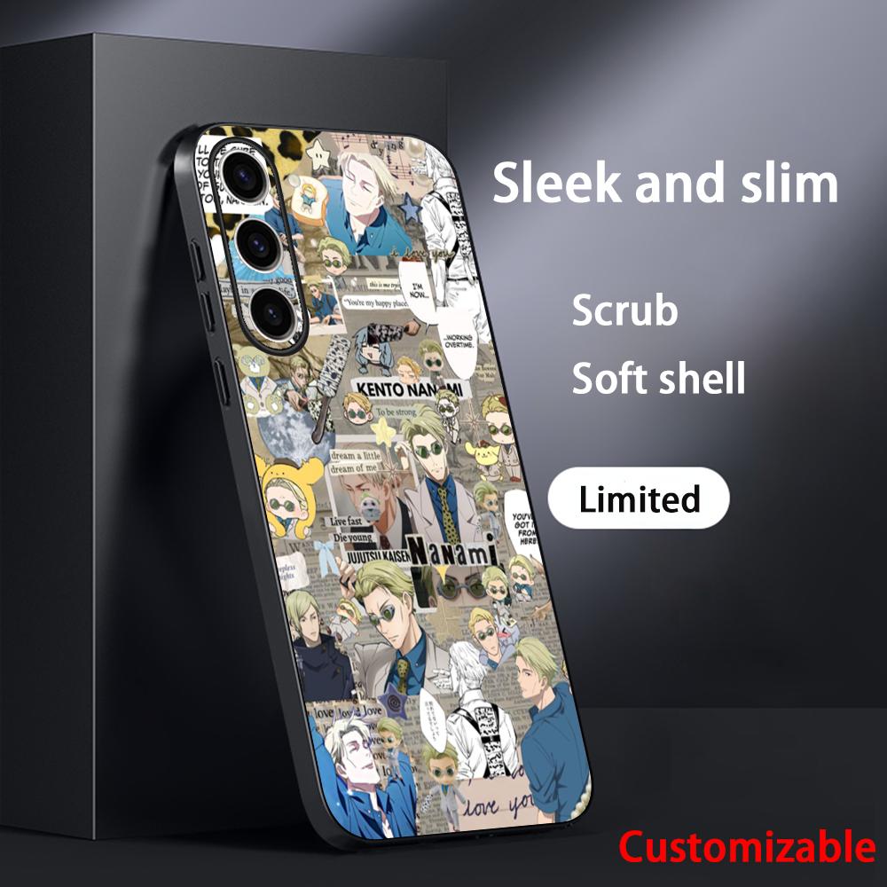 

Jujutsu Kaisen Kento Nanami anime Phone Case For Samsung Galaxy S26 S25 S24 S23 S22 S21 Plus Ultra Note20 Soft Black Galaxy S21 5G