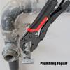 1-pack Heavy-duty Manual Locking Pliers, 10-inch Electrophoresis Straight and Round Jaw Locking Pliers