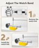 EasyTime Watch Repair Kit with Watch Link Removal Watch Band Watch Back Case Spring Instruction Ideal for Replacement or Strap Disassembly Tool,