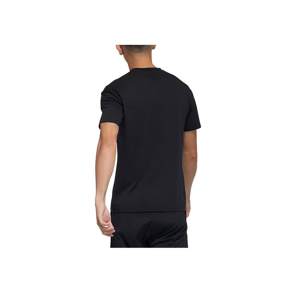 Adidas Graphic Logo Series Sports Round Neck Short Sleeve T-Shirt Men Tops Black GP0824