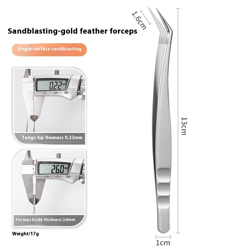 High Precision Eyelash Tweezers Beauty Eyelash Professional Grafting Eyelash High-Precision Flowering Tweezers Makeup Tools