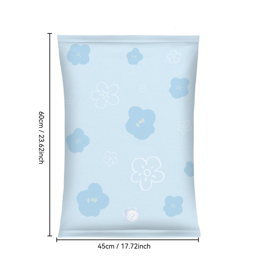 Portable Roll Up Compression Vacuum Storage Bag for Travel and Clothes Space Saving Organizer No Pump Needed