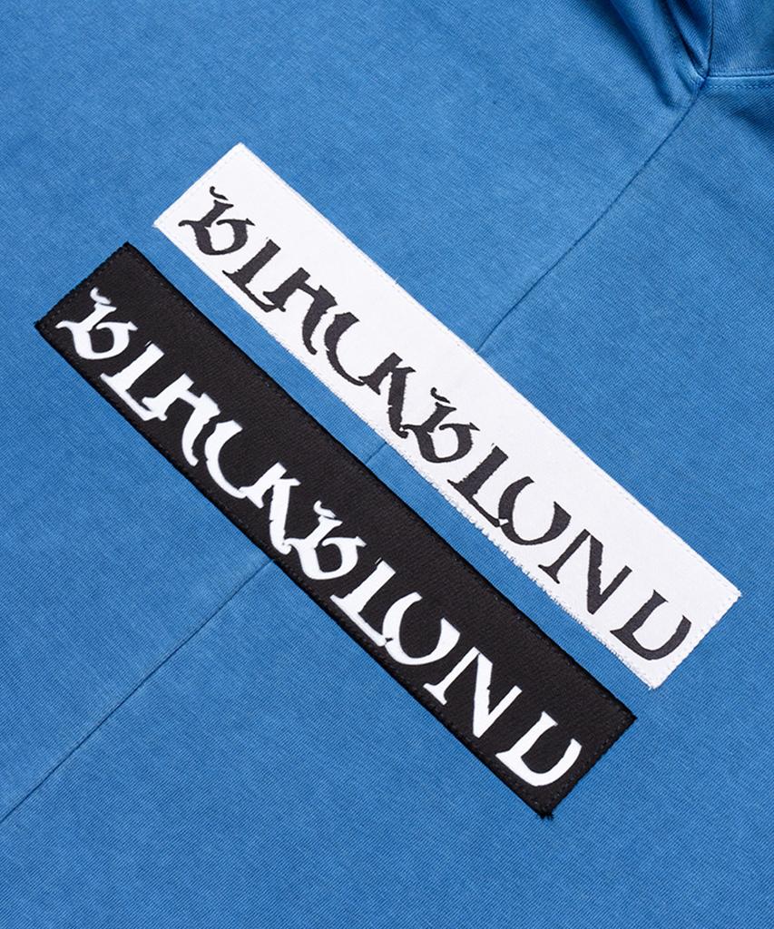 BLACKBLOND Vividi Chaos Patch Pigment Long Sleeve Tee (Ocean Blue)