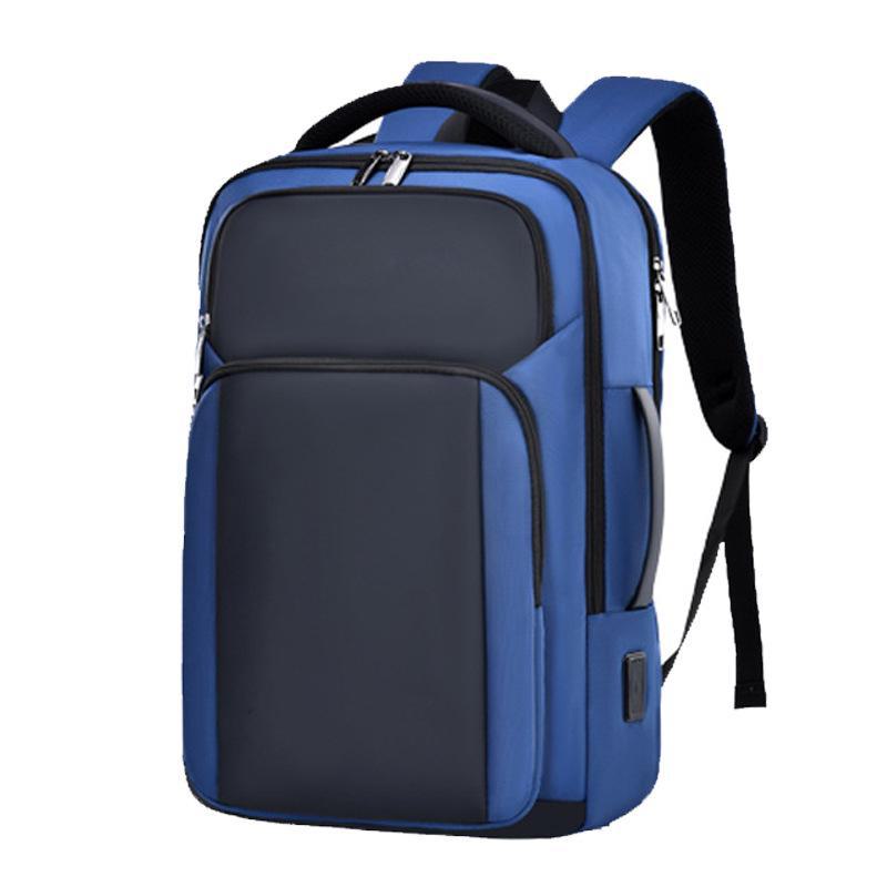 Spacious Laptop Backpack with USB Charging Port - Unisex, Splash-Proof for Business and Casual Commutes