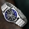 Top Brand New Steel Band Male Student Luminous Business Blue Light Waterproof Men's Watch Men's Wrist Watch