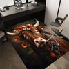 1pc Cow Flower Carpet Office Rug Outdoor Mat Home Decor Area Carpet Festival Gift Office Desk Chair Carpet