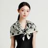 16mm 100% mulberry silk double-sided printing exquisite handmade rolled edge elegant silk scarf scarf for women