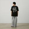 New MLB SS24 Drop Shoulder Sleeve T Shirt Unisex Black 3ATSX0143-50BKS