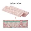 Lofree Flow Lite Pink Low-Profile 100-Key Mechanical Keyboard