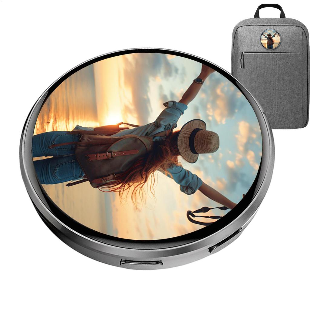 Smart Digital Display Video Badge Dynamic Electronic Display Brooch Pin Anime E-Badge Display Brooch Electronic Badge Anime Pins