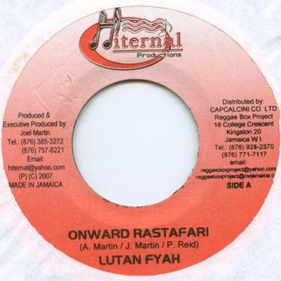 7inch Record LUTAN FYAH / PROFESSIONAL DAYNJAH,  - Onward Rastafari / Pressure Hiternal Produc 2007 Jamaica Reggae, Ska & Dub