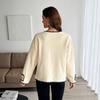 YYFS Women's Fashion Casual Solid Color Print Autumn Winter Long Sleeve O-Neck Jackets & Coats