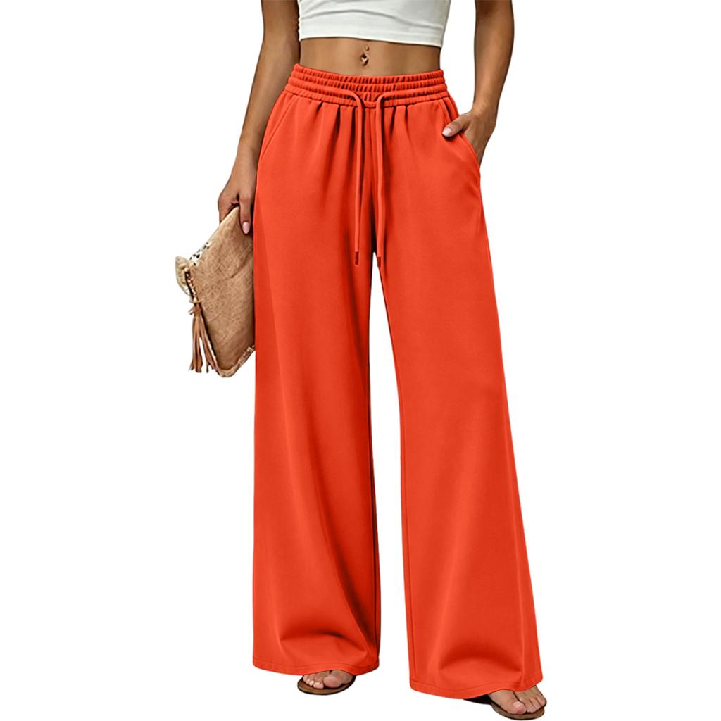 Women's Color Wide Leg Sweatpants Casual Versatile Joggers for Everyday Wear