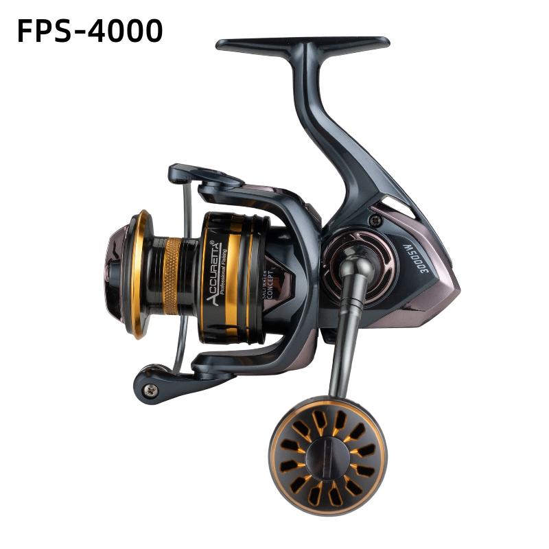 Mavllos FPS Saltwater Bass Spinning Reel - 12BB Smooth Ball Bearings, 5.2:1 Gear Ratio, 10kg Max Drag, Metal Body for Saltwater Spinning Fishing Reel