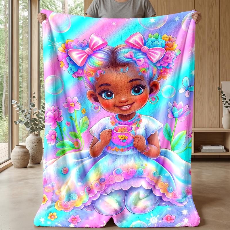 Fantasy Bubble Adventure Theme blanket Lightweight Warm Flannel Blanket Decorative Throw Blanket for Home Decoration