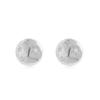 S925 Silver Needle Smooth Round Ball Star Stud Earrings - Stylish Niche Design for Women