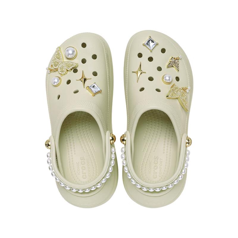 Crocs Butterfly Pearl Puff Clogs