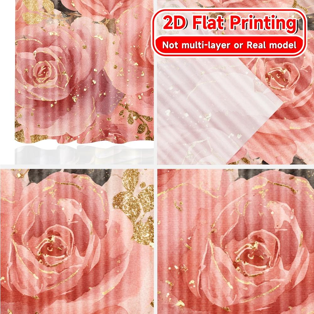 2D Flat Printing  2pcs Artistic Celebration Chic Curtains Polyester Easy Install Curtains Home Decor Perfect for digital printing