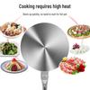 Stainless Steel Casserole with Heat-Conductive Enamel and Insulated Plate
