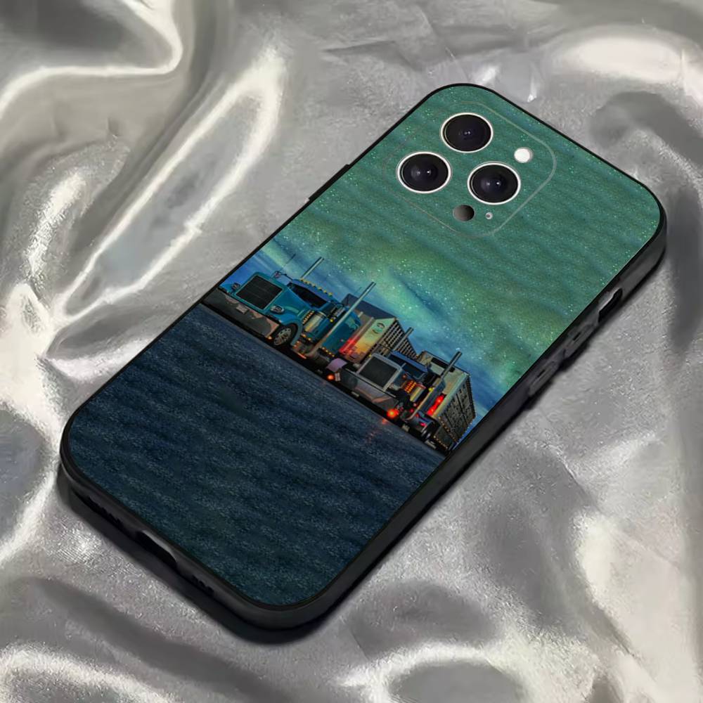 Cool H-Heavy Truck Car Phone Case For iPhone 16,15,14,13,12,11,Pro,Max,Plus,X,XS,SE4,E,Mini,Soft Black Case