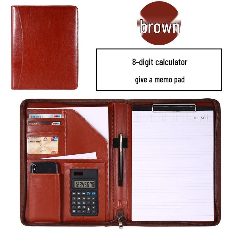 A4 Zipper Bag Multifunctional Storage Folder with Office Clip & Custom Logo Option