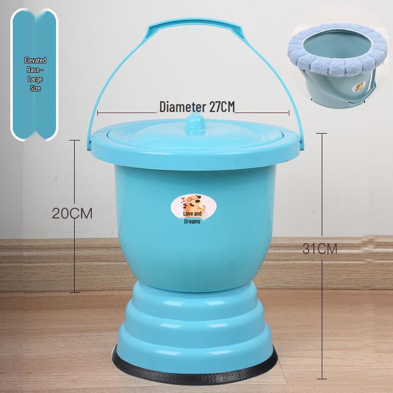 Women's Indoor Urinal with Lid for Night Use - Suitable for Rural, Elderly, and Children