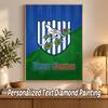 West Bromwich Albion FC Custom Name Text 5D Diamond Painting Kit DIY Full Drill Diamond Art Decoration