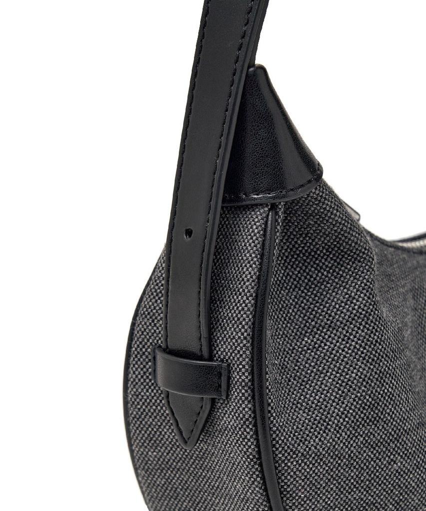 Mlb Basic Canvas Hobo Bag Ny (Black)