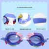 Kids' Pink Cartoon Anti-Fog Swim Goggles - Waterproof, HD Vision for Toddlers