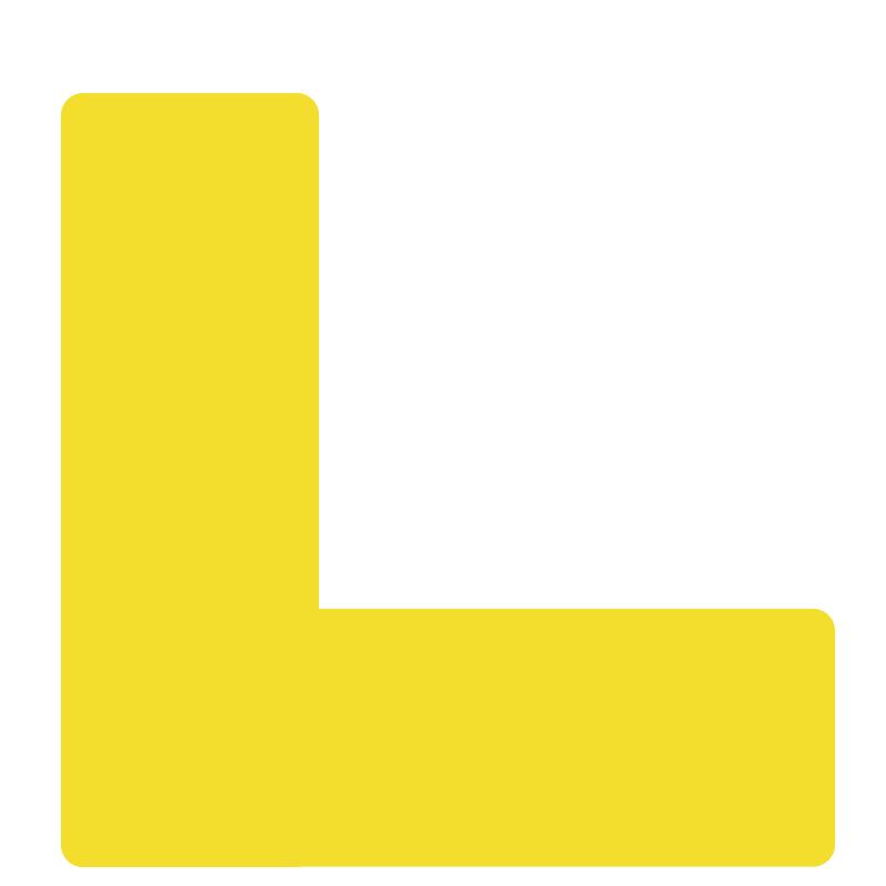 Haistik 5S Management L-Shape Positioning Floor Sticker 15x5cm