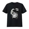 Rotary Engine T Shirt Vintage Washed Homme Designer Clothes Versatile Soft Streetwear Fashion Graphic Slightly Stretched