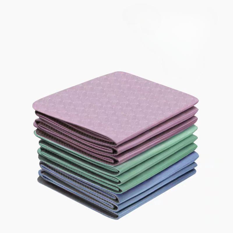 Triple Fold Fitness Mat for Men's Training Sit Up Floor Mat Household Anti Slip Fitness Exercise Mat Household Foldable Thickened Yoga Mat
