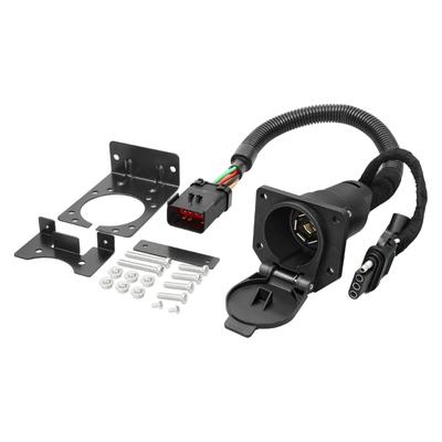 Connecteur universel pour remorque de remorquage pour plusieurs véhicules 10 broches vers adaptateur à 4+7 broches Housse de protection en caoutchouc Matériau ABS PVC