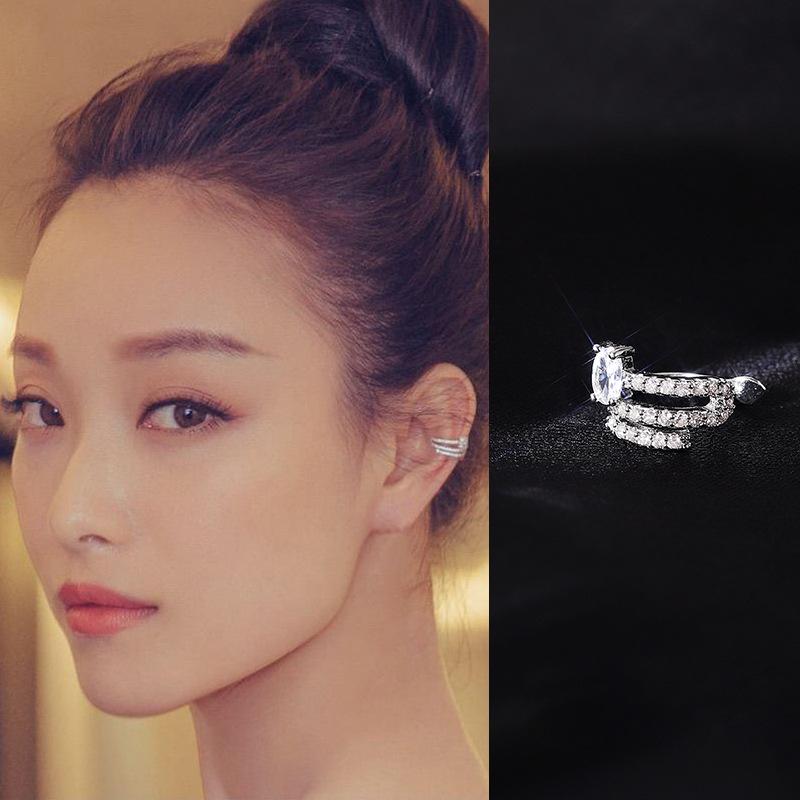 Korean Style Irregular Shiny Gear Ear Cuff, No Piercing Needed, Versatile and Chic for Autumn