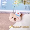 Capybara Plush Keychain with Baseball Cap - Cute Bag Decoration Doll Accessory
