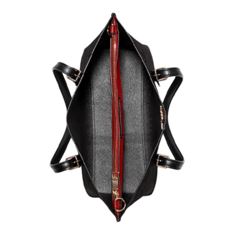 Coach Handbag Mollie Zipper Closure Coated Canvas and Leather Tote Bag Tote Bag Shopping Bag Portable Crossbody Shoulder Bag 25 Women's Dark Brown