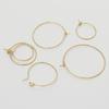 1pair 15/20/25/30mm Brass Hook Earring for Women Grils Earring Hook Findings