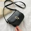 2021 Stylish Women’s Textured Shoulder & Crossbody Saddle Bag