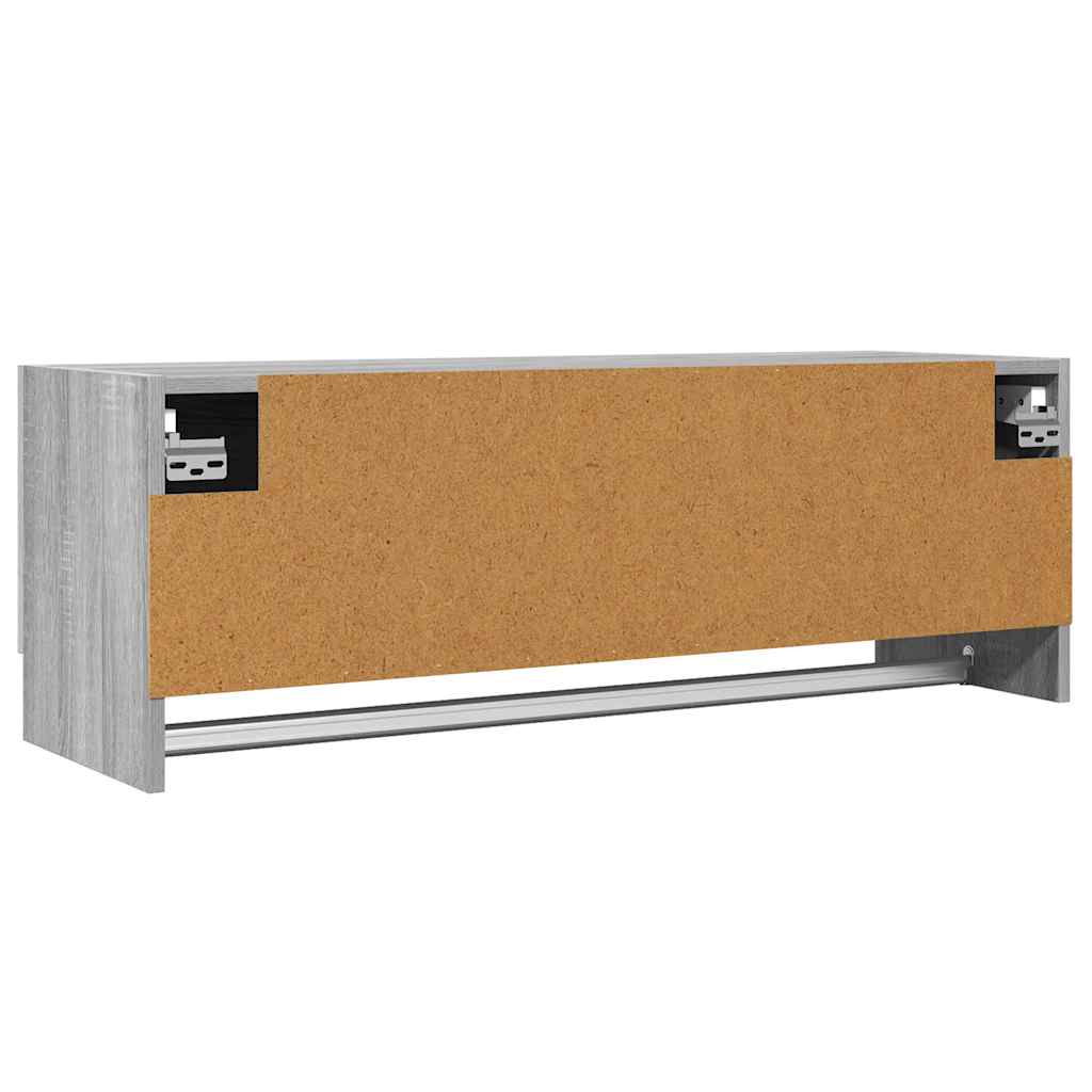 Grey Sonoma Wardrobe 100 x 32.5 x 35 cm Particleboard