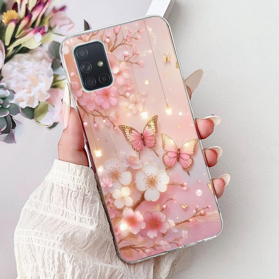 For Samsung Galaxy A31 A51 A71 Case A315F A515F A715F New Luxury Painted Cover Soft Silicone Case For Samsung A51 A 31 71 Fundas