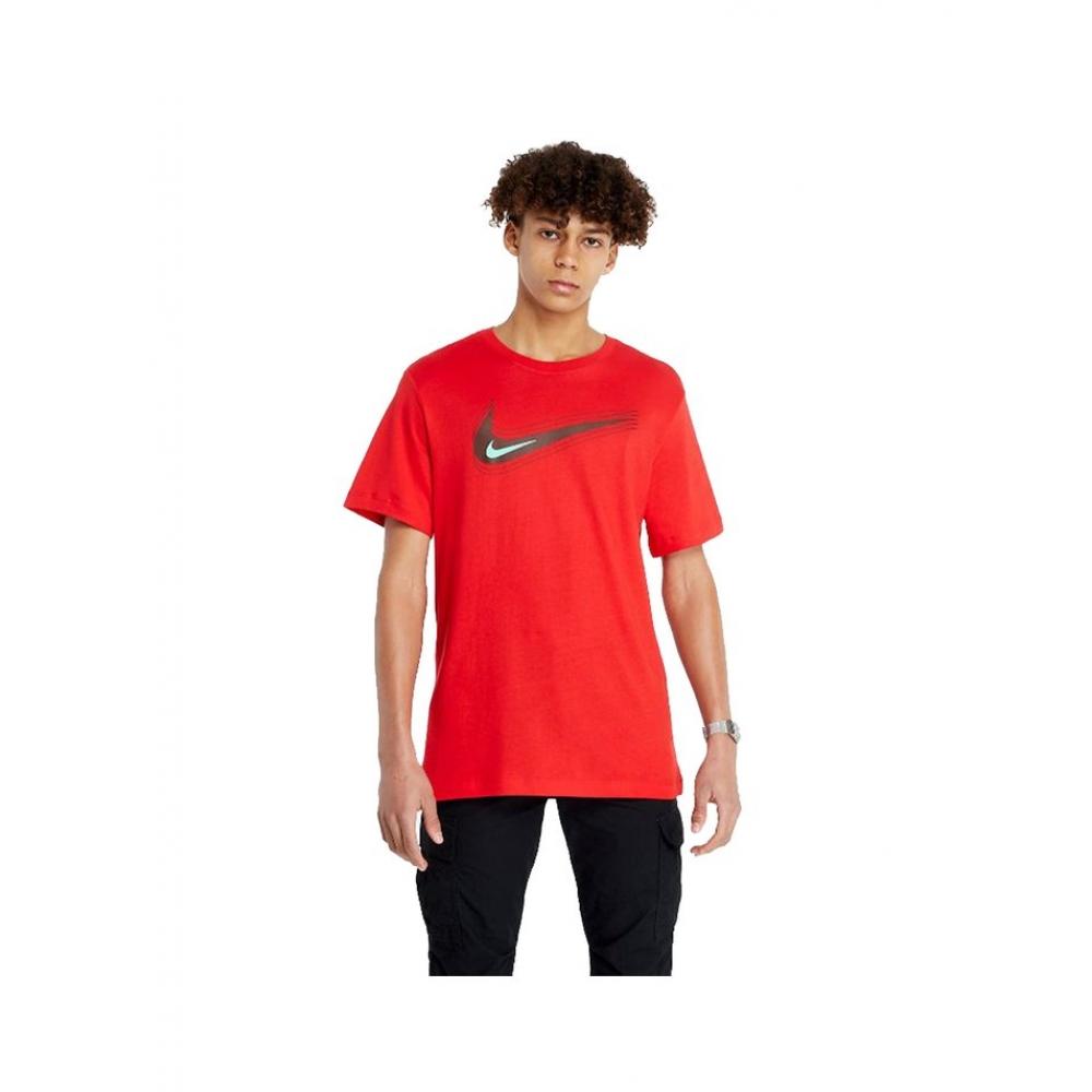 

ES Nike Мужская футболка с коротким рукавом Swoosh Logo Красный Db6470 657 S
